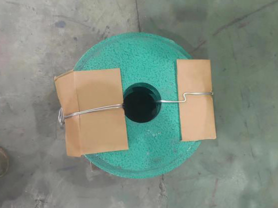 Slurry pump guard plate shipped